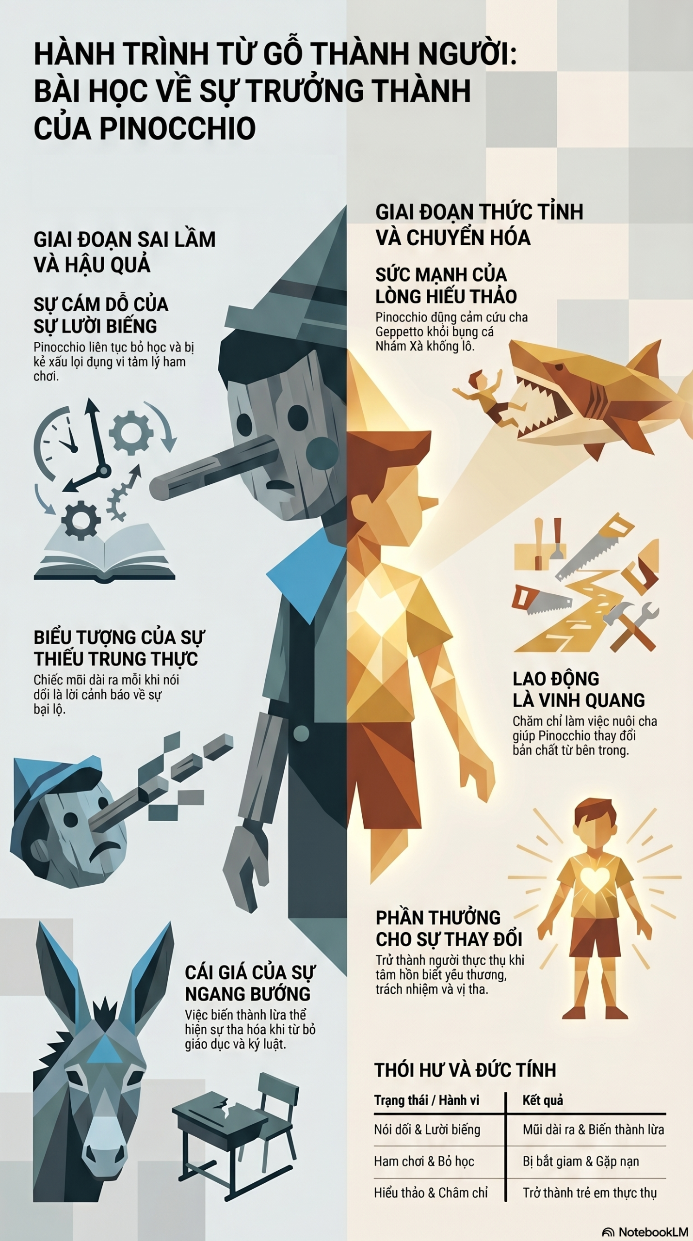 Infographic - Pinocchio: Hành Trình Từ Mảnh Gỗ Vô Tri Đến Trái Tim Nhân Ái Tại Vũ Trụ Sách Mecobooks