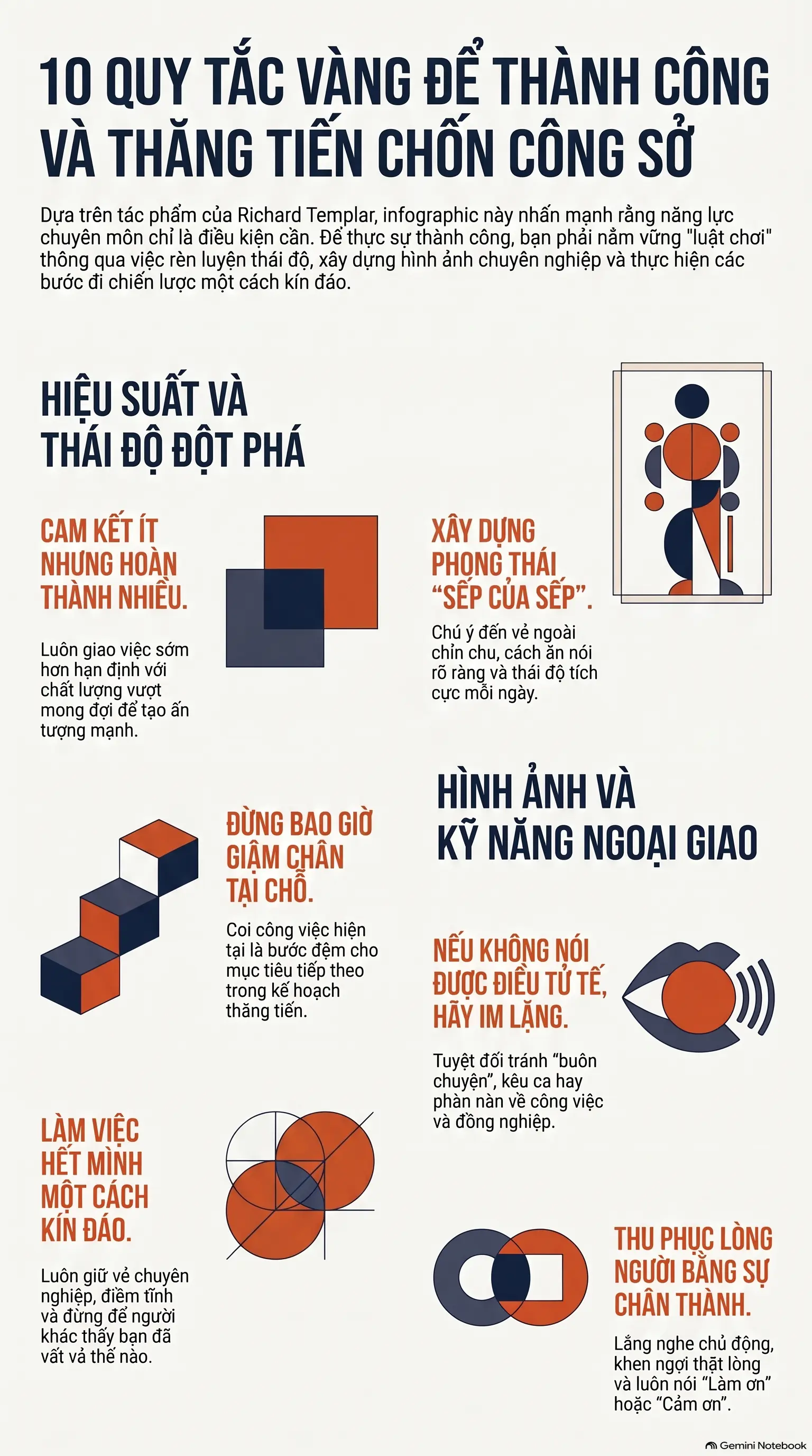 Infographic - Bí quyết thăng tiến thần tốc: Nghệ thuật làm chủ
