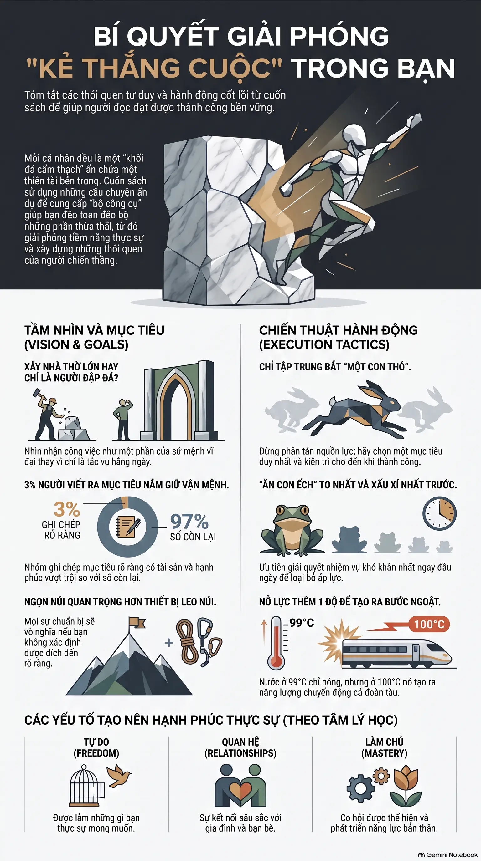 Infographic - [Mecobooks] Thói Quen Của Kẻ Thắng: Hành Trình Giải Phóng 
