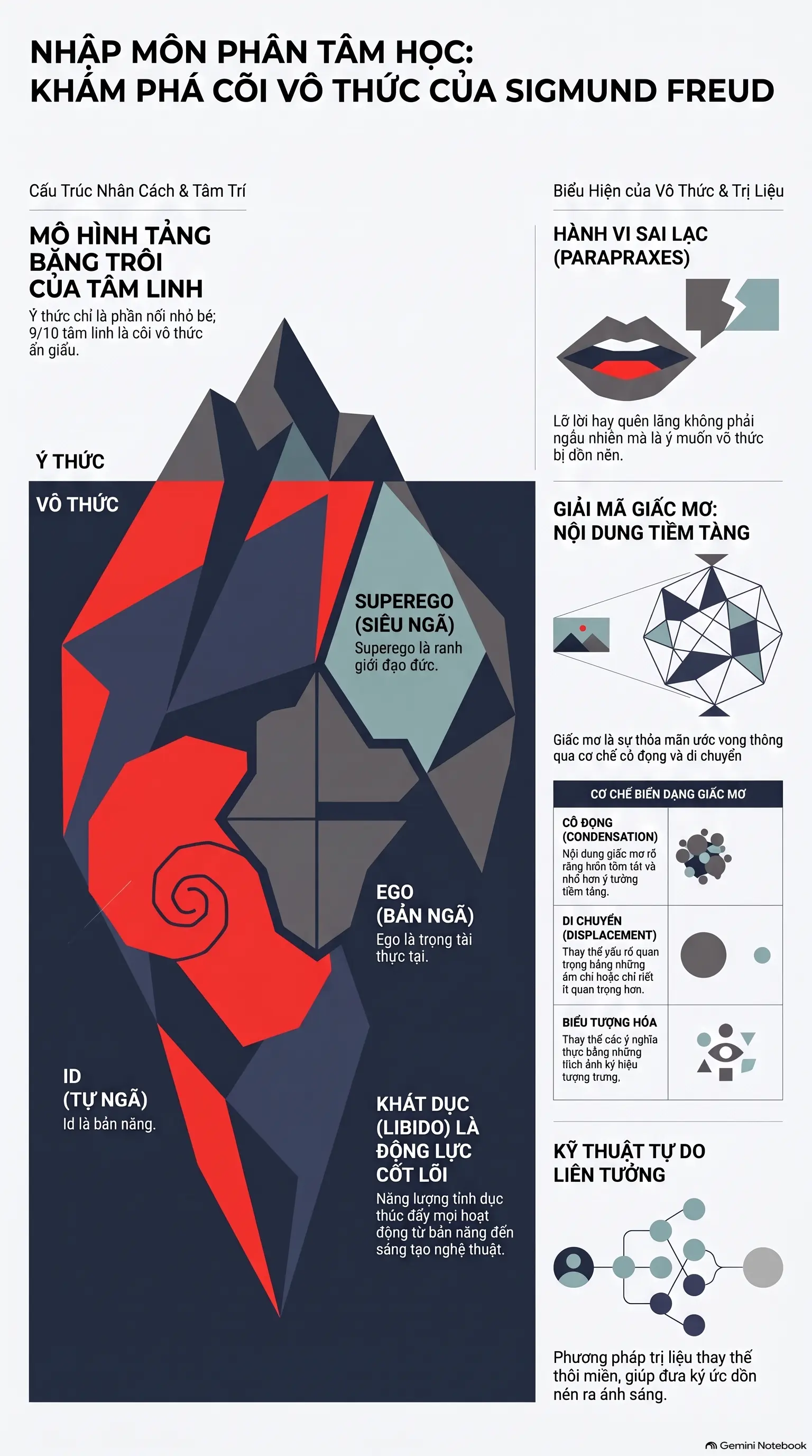 Infographic - Hành Trình Khám Phá Cõi Vô Thức: Những Bài Học Nhập Môn Từ