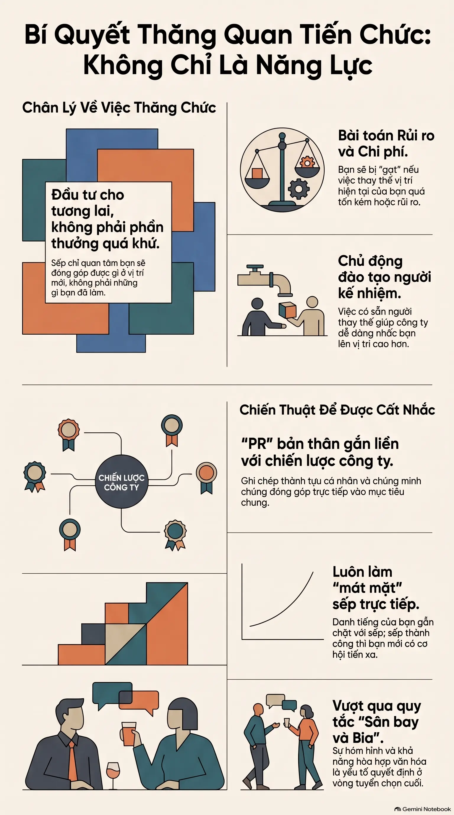 Infographic - Thăng Quan Tiến Chức: Vì Sao Nỗ Lực Là Chưa Đủ?