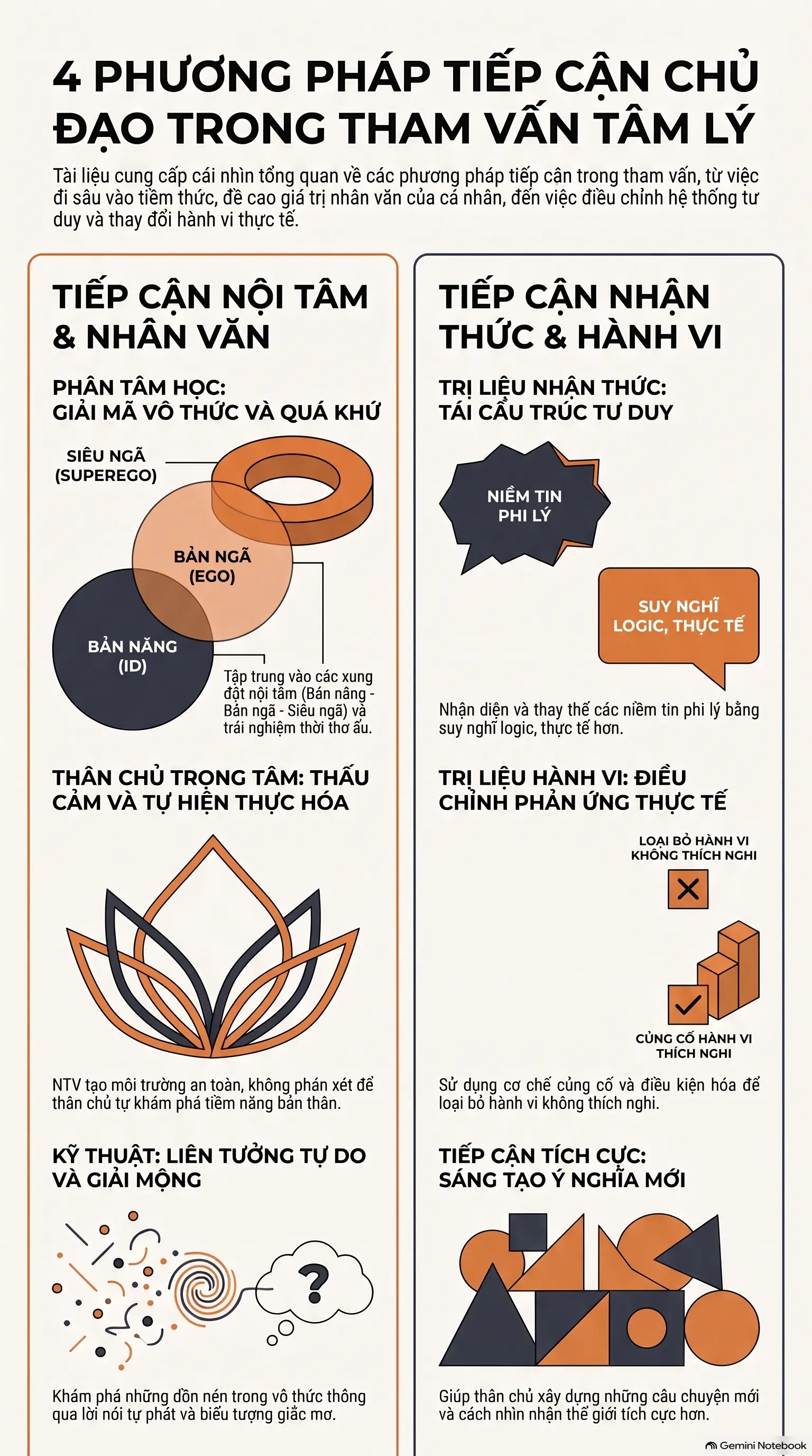 Infographic - Thấu hiểu nội tâm: Hành trình khám phá các trường phái tâm lý học cùng Mecobooks