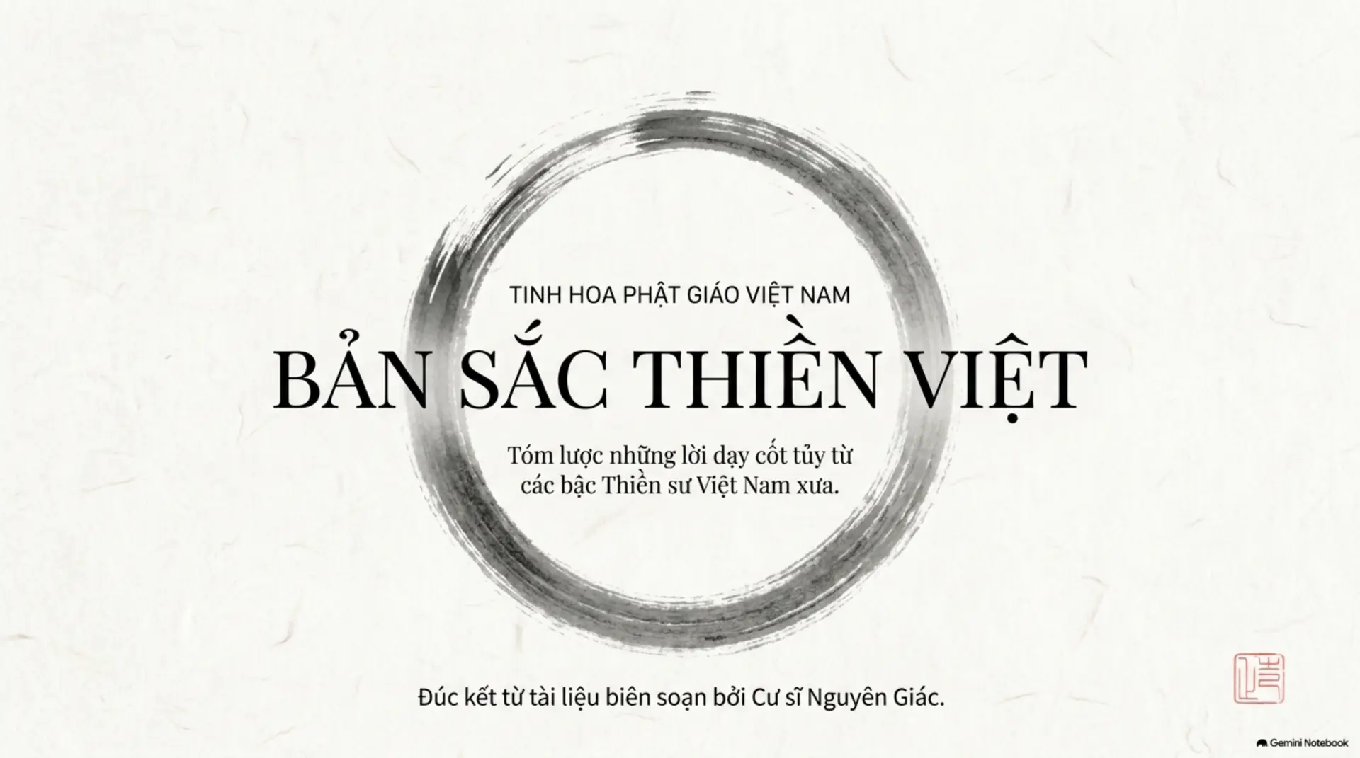 Slide Tóm tắt 1 - Tìm Lại Sự Bình An Giữa Đời Thường: Những Bài Học Vô Giá Từ Thiền Sư Việt Nam Xưa