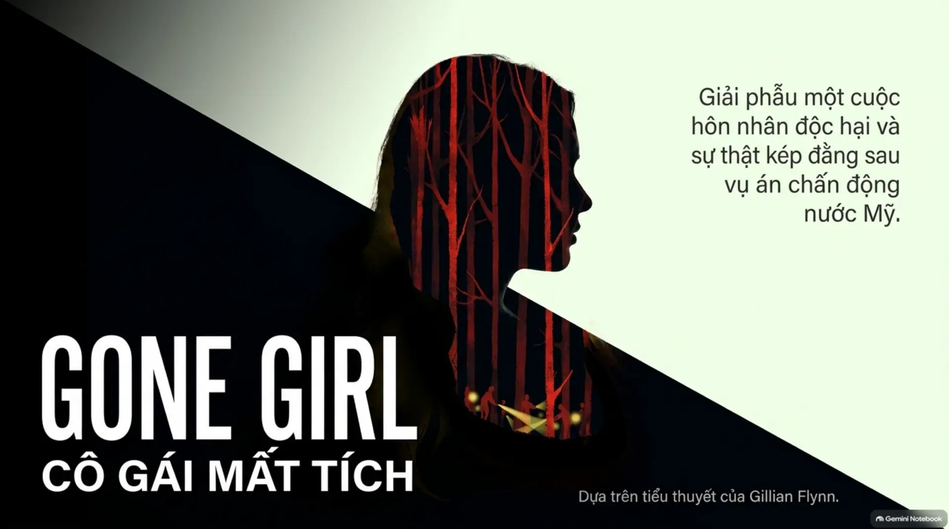 Slide Tóm tắt 1 - [GÓC REVIEW] Gone Girl (Cô Gái Mất Tích): Khi Cuộc Hôn Nhân Trở Thành Một 
