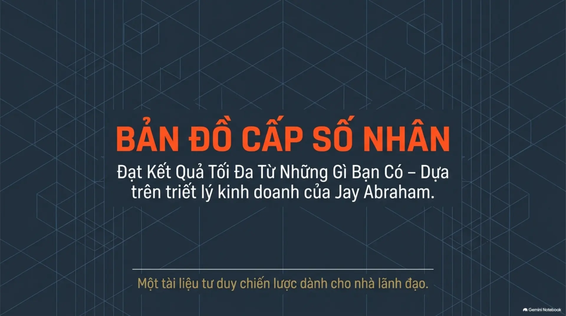Slide Tóm tắt 1 - Đạt Kết Quả Tối Đa Từ Những Gì Bạn Có – Đánh Thức 