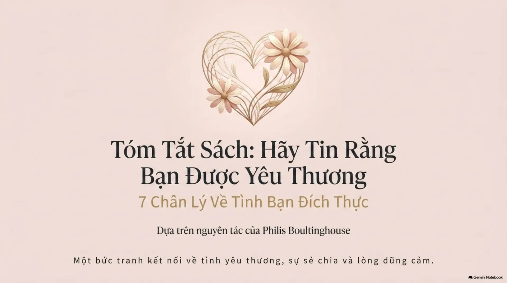 Slide Tóm tắt 1 - Hãy tin rằng bạn được yêu thương: Những vòng tay sưởi ấm tâm hồn từ Mecobooks