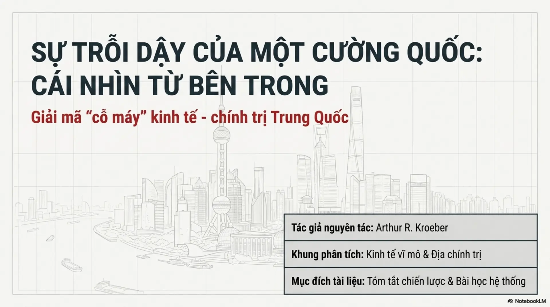 Slide Tóm tắt 1 - Sự Trỗi Dậy Của Một Cường Quốc: Giải Mã 