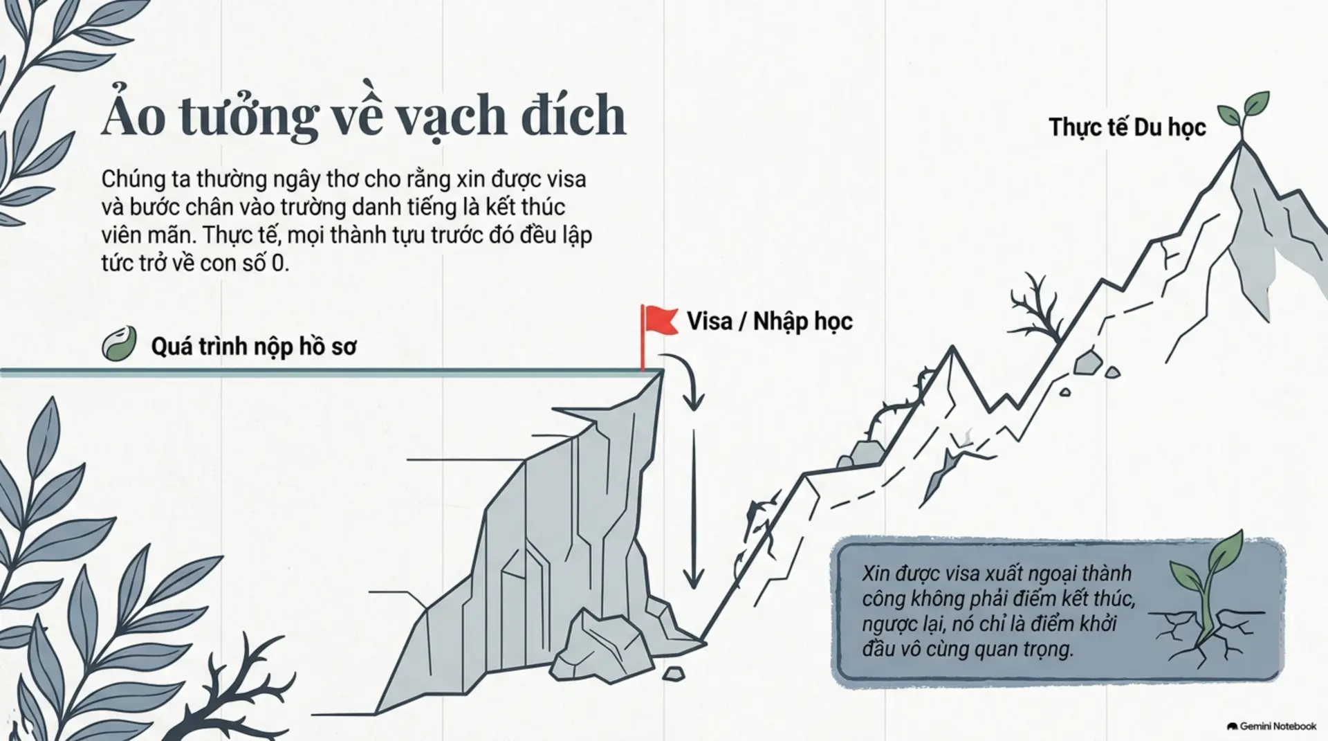 Slide Tóm tắt 2 - Du học trên đất Mỹ: Hành trình từ hạt giống khát vọng đến cánh rừng trưởng thành