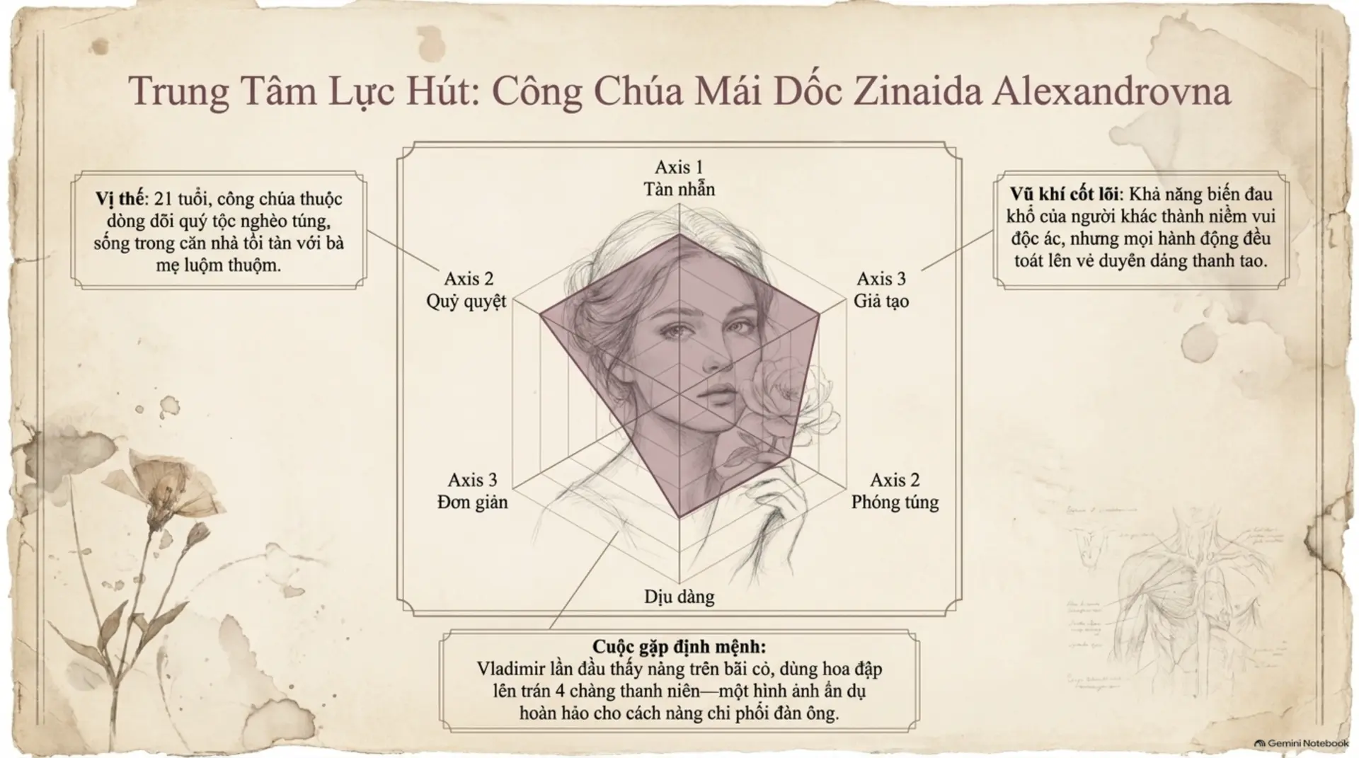 Slide Tóm tắt 4 - Mối Tình Đầu của Turgenev: Bản Tình Ca Dang Dở Giữa Mùa Hè Moscow 1833