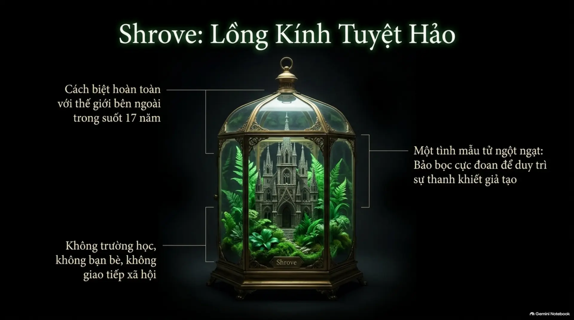 Slide Tóm tắt 4 - Bí mật sau cánh cổng Lâu đài Shrove: Review tác phẩm