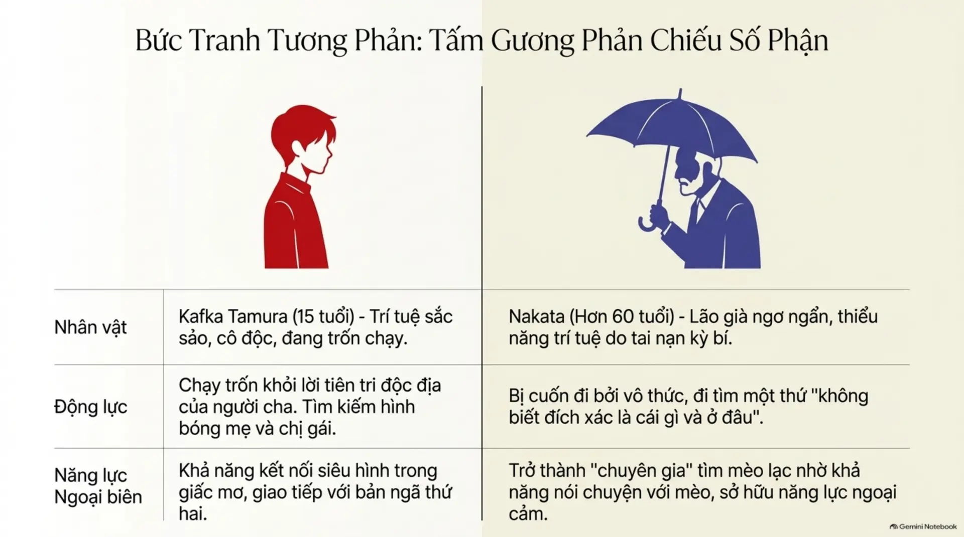 Slide Tóm tắt 4 - Kafka Bên Bờ Biển: Hành Trình Đi Tìm Bản Ngã Giữa Những Cơn Bão Định Mệnh