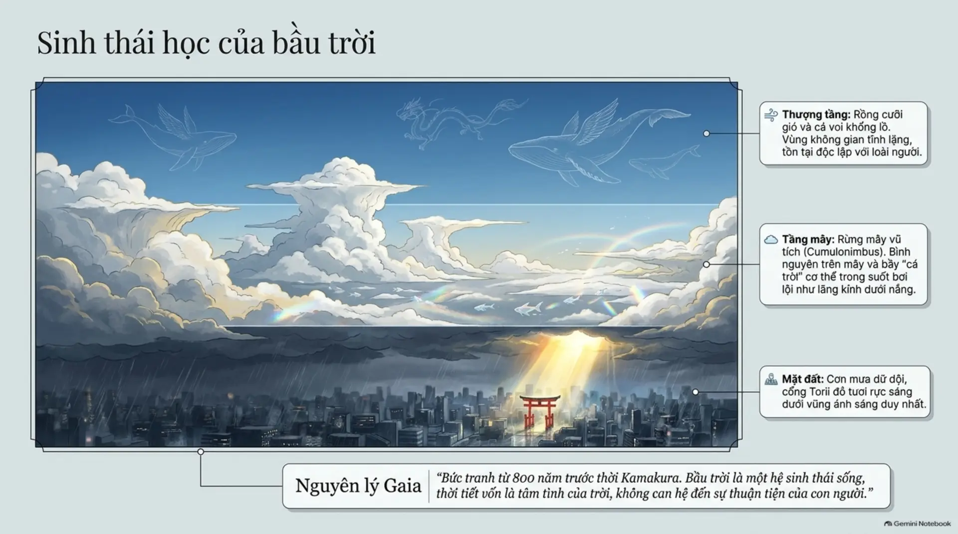 Slide Tóm tắt 4 - Đứa Con Của Thời Tiết: Hành Trình Tìm Kiếm Vùng Ánh Sáng Giữa Tokyo Mưa Phủ