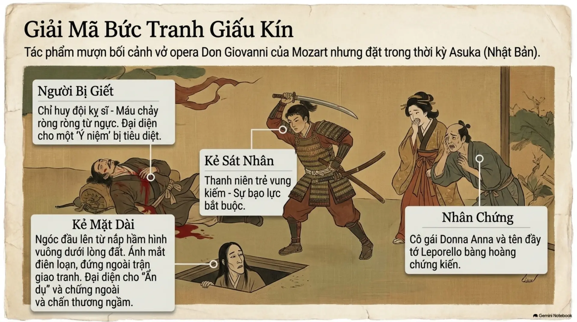 Slide Tóm tắt 5 - Giết Chỉ Huy Đội Kỵ Sĩ: Hành Trình Tìm Lại Bản Ngã Giữa Những Mảng Màu Vô Diện