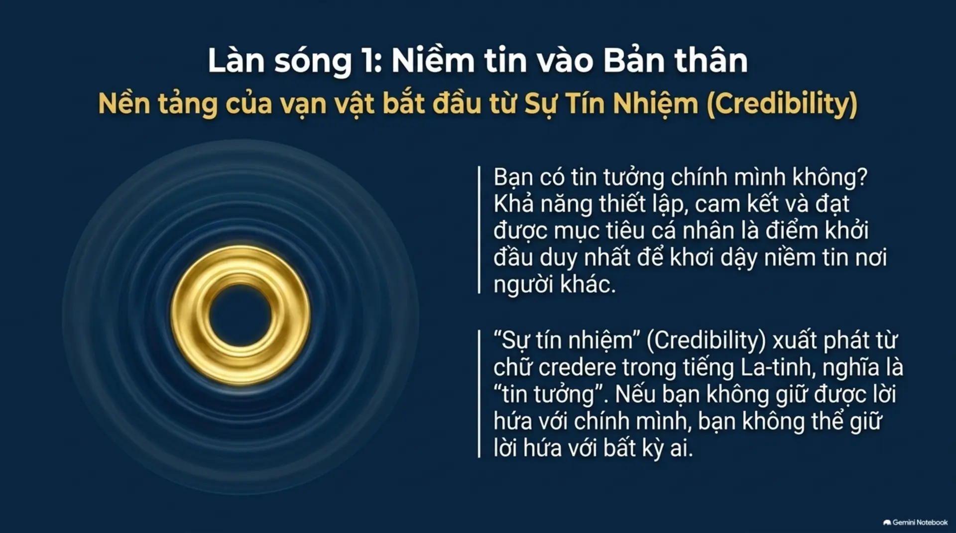 Slide Tóm tắt 5 - Tốc độ của Niềm tin: