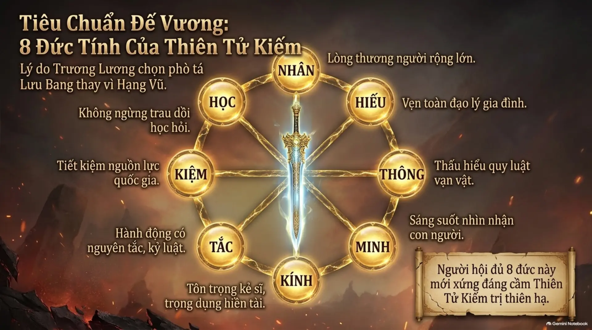 Slide Tóm tắt 5 - Hán Sở Tranh Hùng: Khi Nhân Nghĩa Thắng Bạo Tàn và Bài Học Cho Hậu Thế
