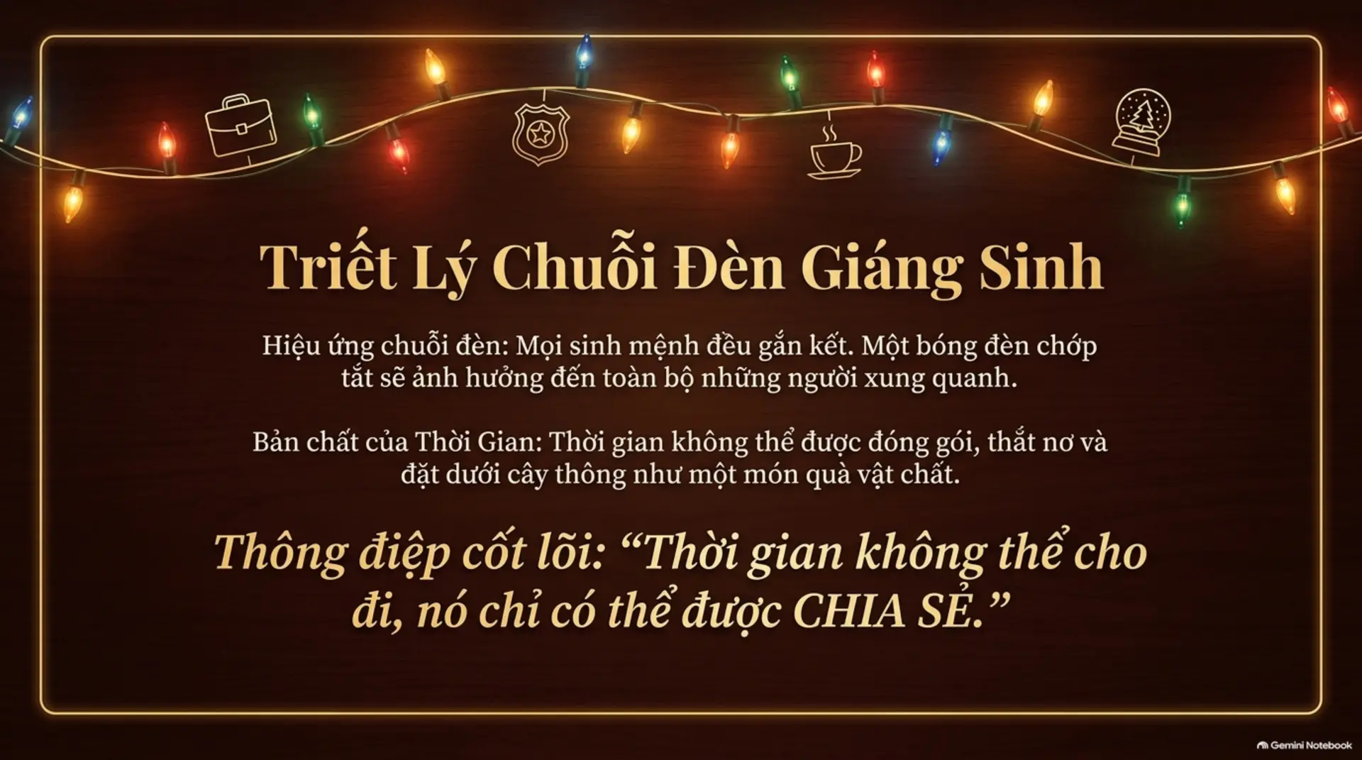 Slide Tóm tắt 7 - Món Quà Bí Ẩn: Khi Thời Gian Là Kiện Hàng Quý Giá Nhất Đang Chờ Được Mở Lối