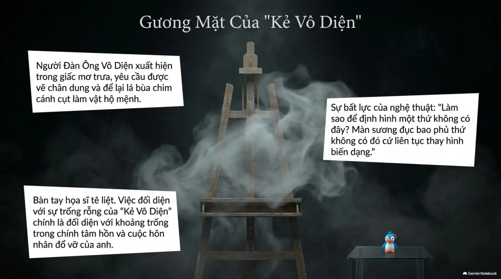 Slide Tóm tắt 8 - Giết Chỉ Huy Đội Kỵ Sĩ: Hành Trình Tìm Lại Bản Ngã Giữa Những Mảng Màu Vô Diện