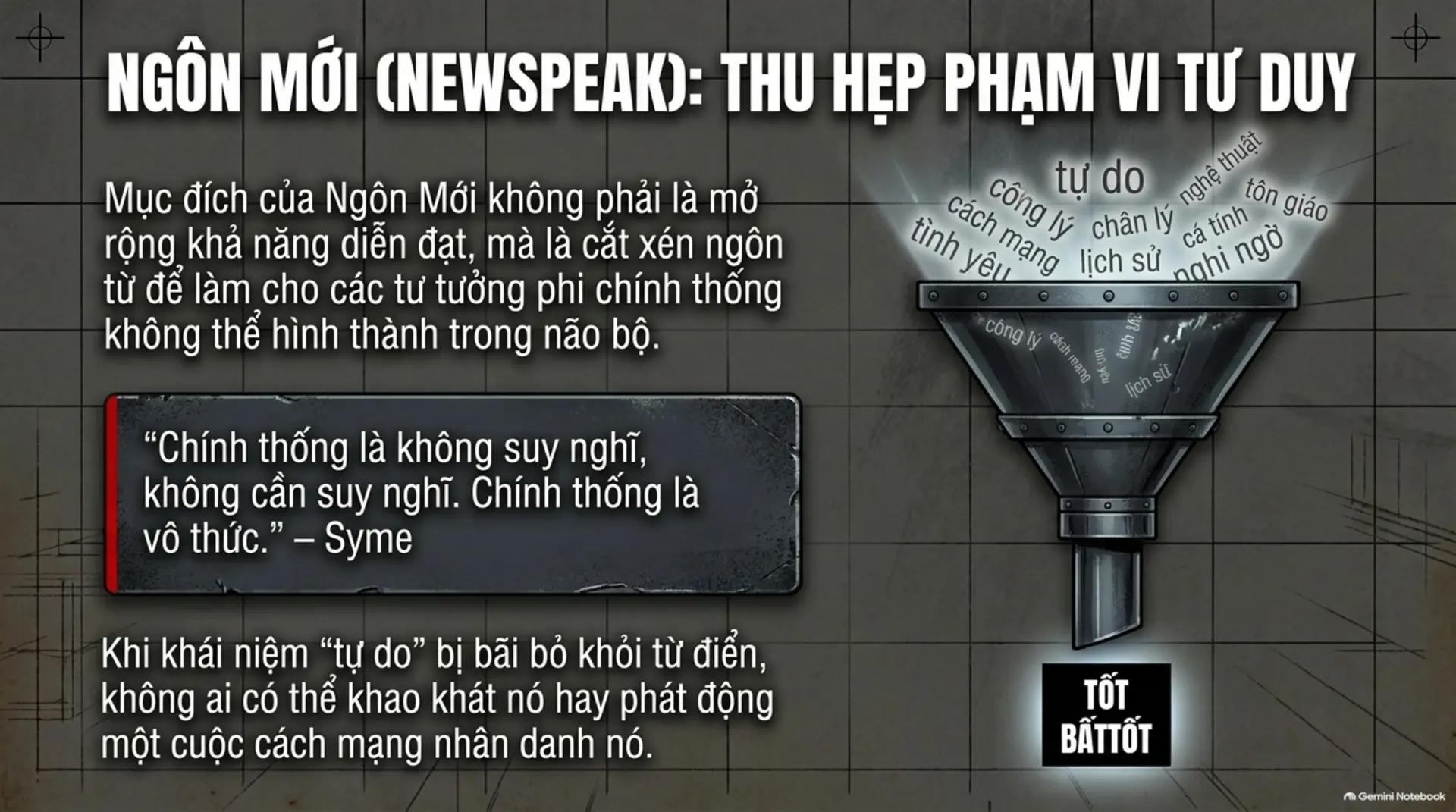 Slide Tóm tắt 9 - [1984 - George Orwell] Khi Sự Thật Bị Đánh Tráo Và 