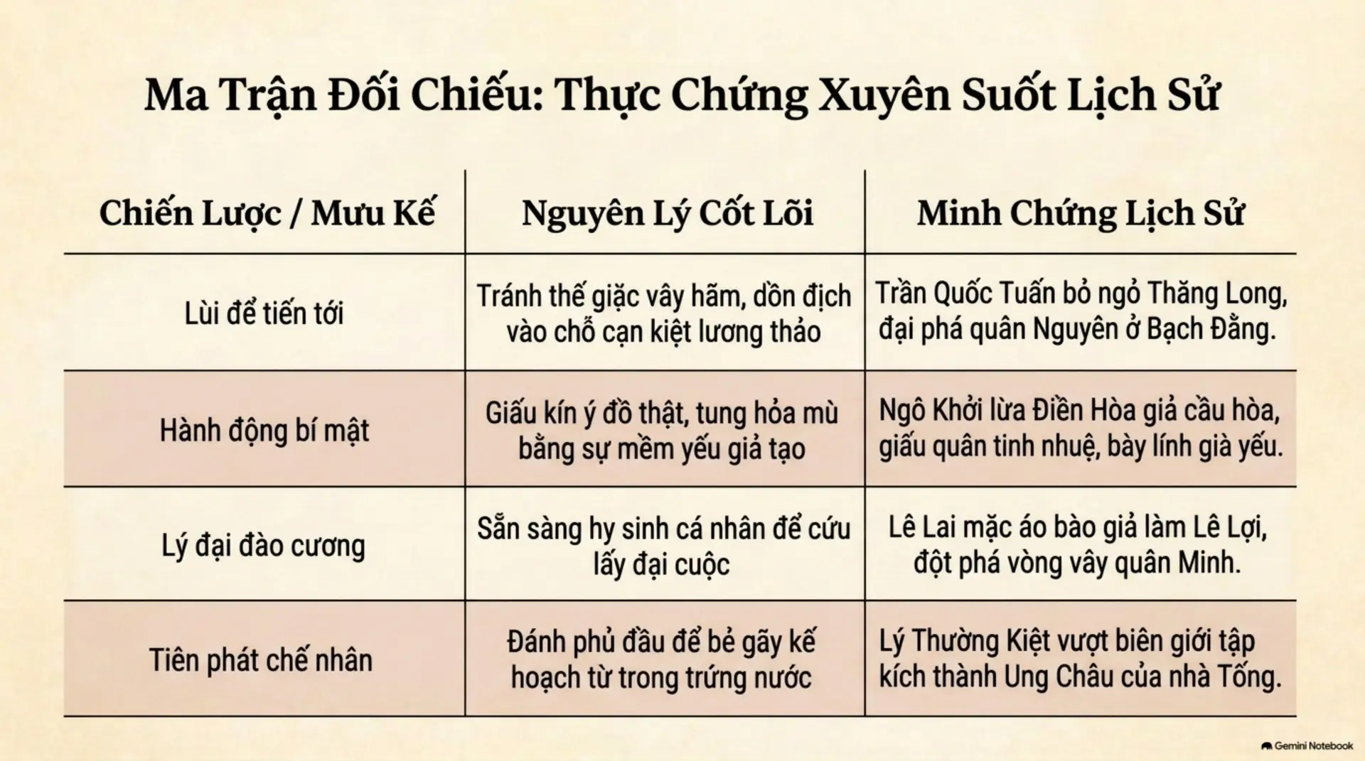Slide Tóm tắt 10 - Mưu Kế Người Xưa: Nghệ Thuật Dùng Trí Để Chế Ngự Sức Mạnh