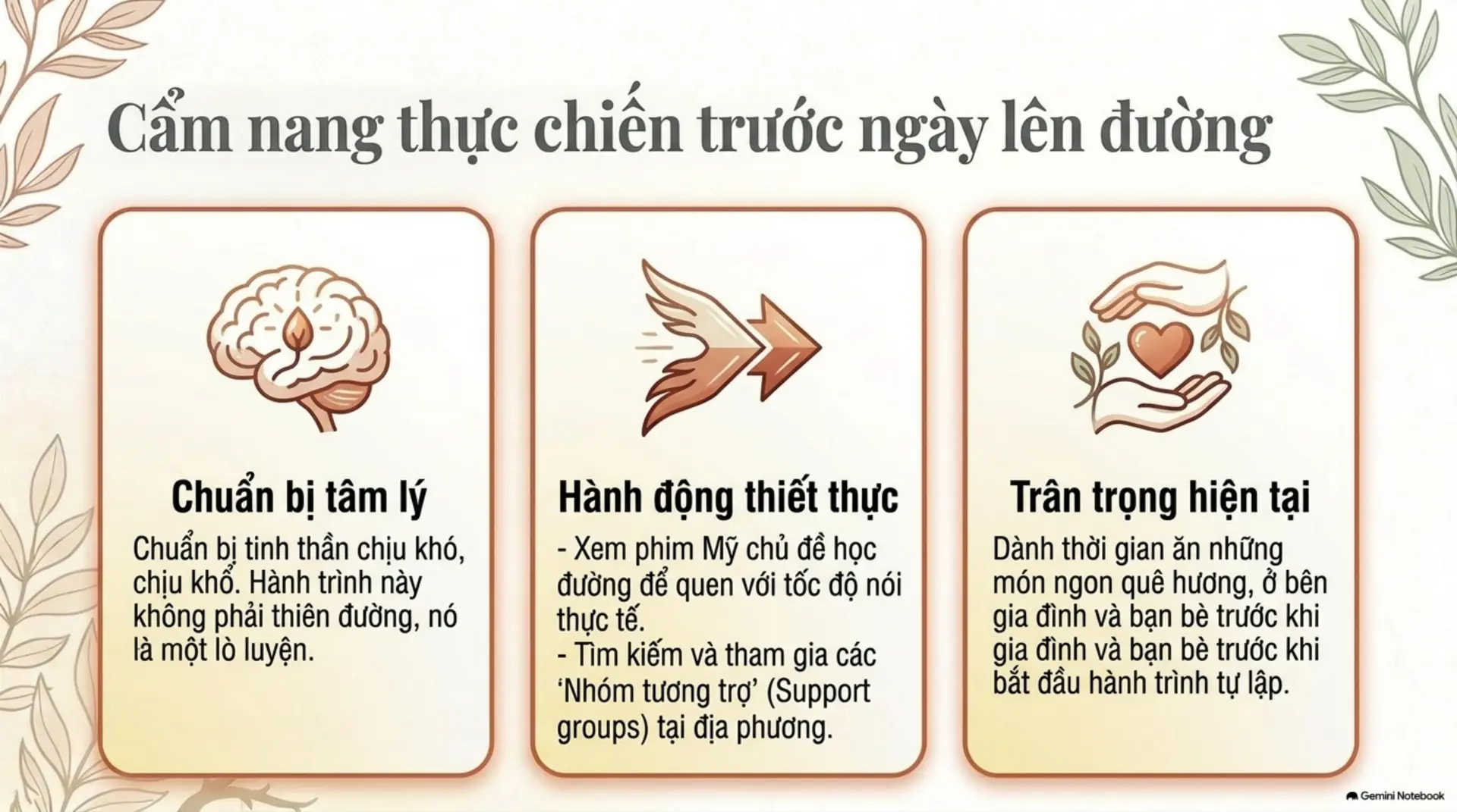 Slide Tóm tắt 10 - Du học trên đất Mỹ: Hành trình từ hạt giống khát vọng đến cánh rừng trưởng thành