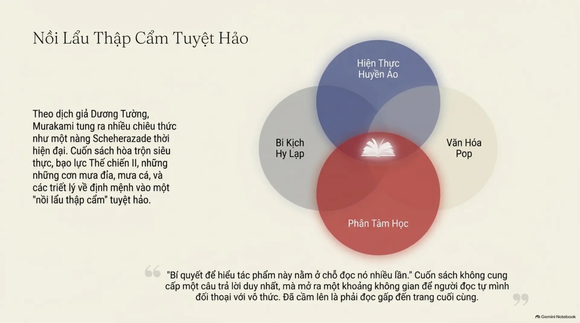 Slide Tóm tắt 10 - Kafka Bên Bờ Biển: Hành Trình Đi Tìm Bản Ngã Giữa Những Cơn Bão Định Mệnh