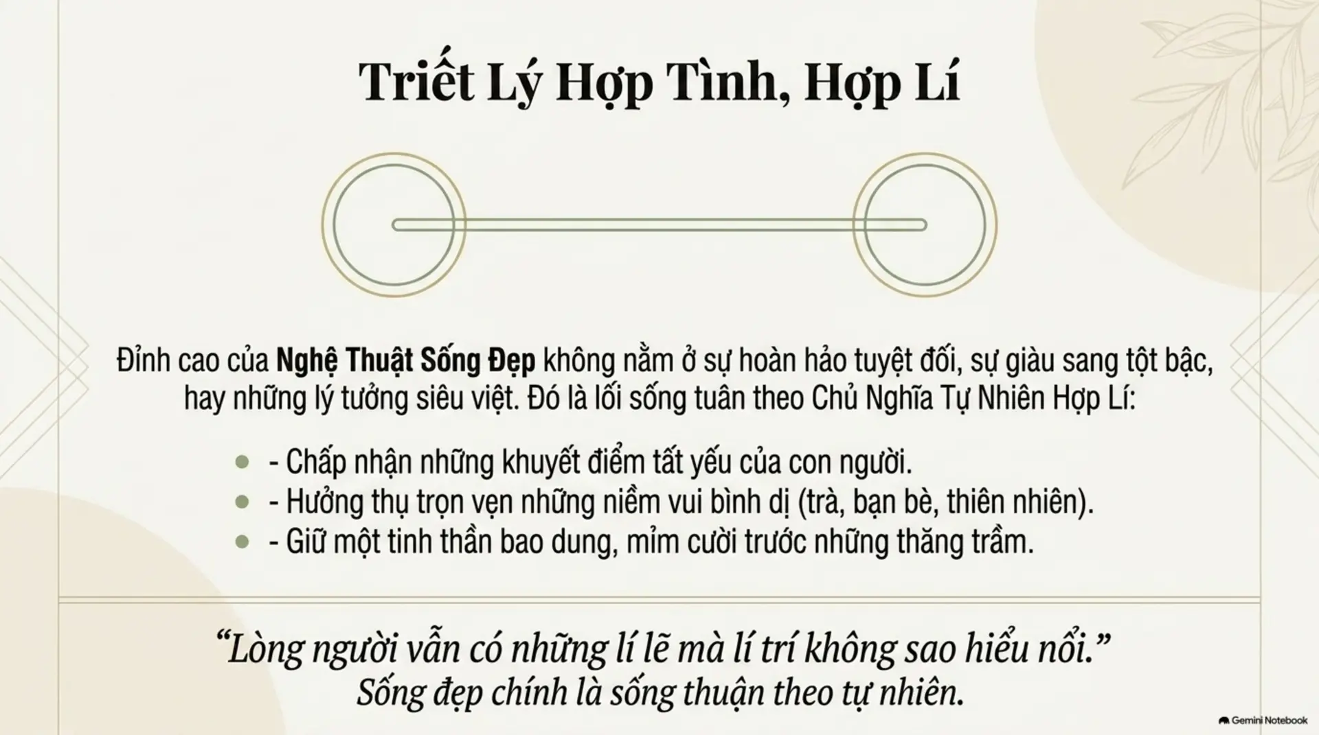Slide Tóm tắt 11 - Sống Đẹp Theo Lâm Ngữ Đường - Nghệ Thuật Để Hạnh Phúc Giữa Đời Thật