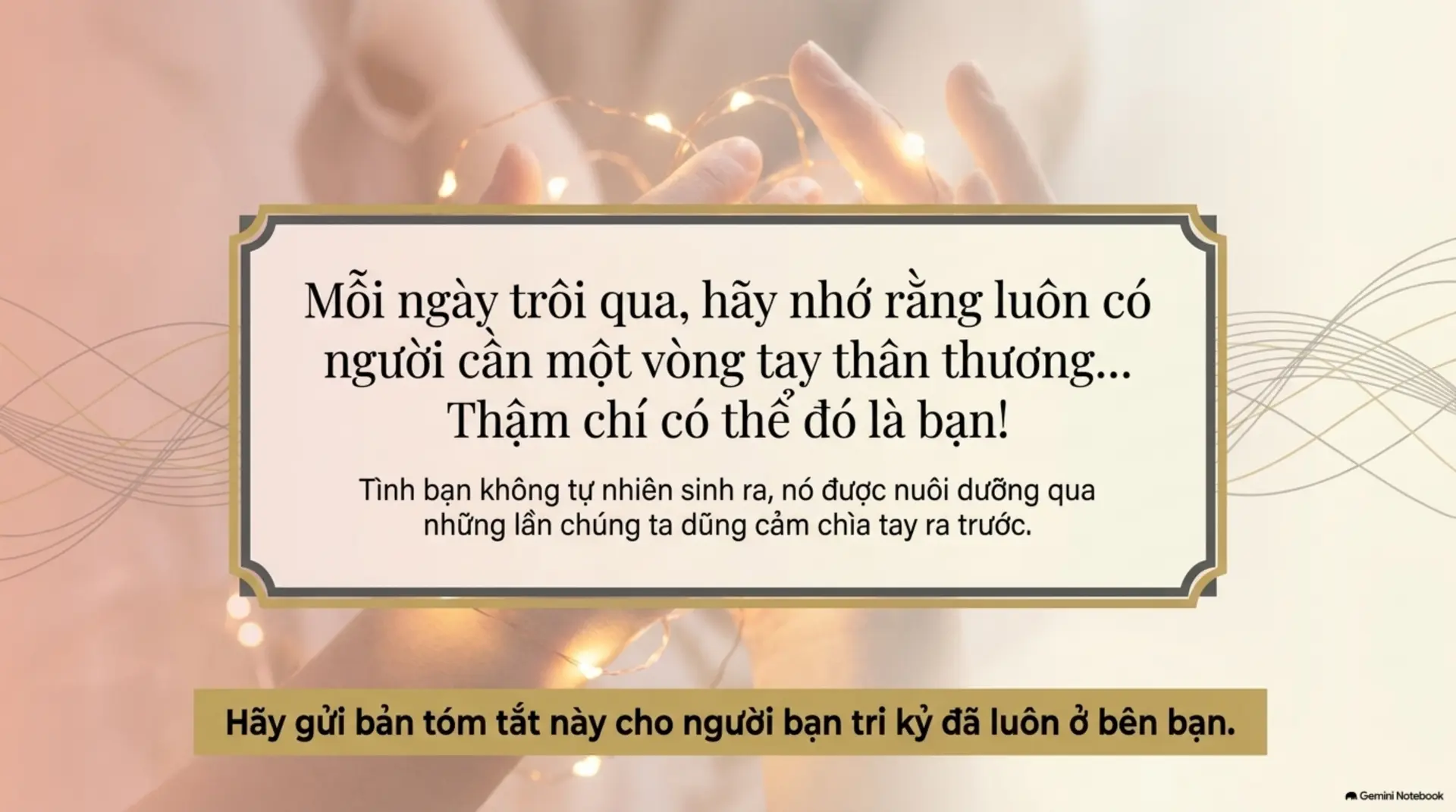 Slide Tóm tắt 12 - Hãy tin rằng bạn được yêu thương: Những vòng tay sưởi ấm tâm hồn từ Mecobooks