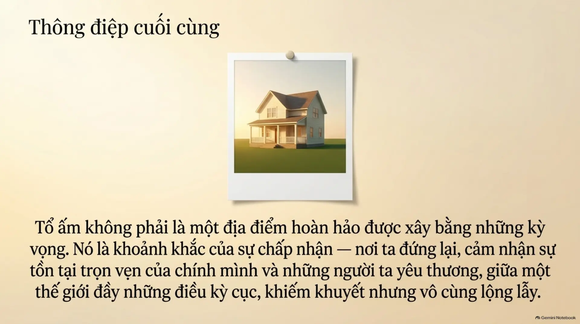 Slide Tóm tắt 13 - Tổ Ấm Nơi Tận Cùng Thế Giới: Kiệt Tác Về Tình Người Và Những Mảnh Ghép Cuộc Đời