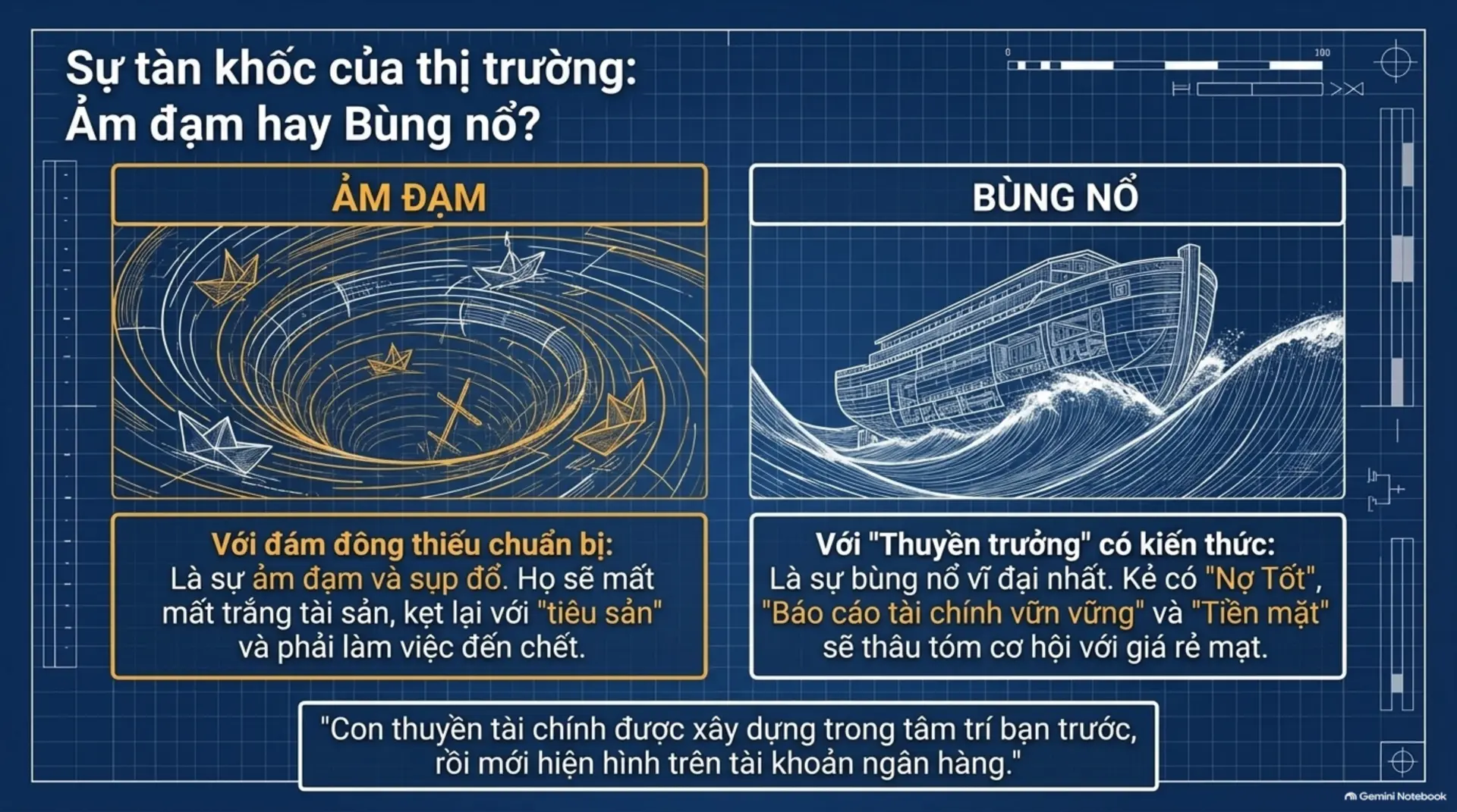 Slide Tóm tắt 13 - [Mecobooks] Bài học từ Con thuyền Noah: Tại sao chuẩn bị lại quan trọng hơn tiên đoán tài chính?