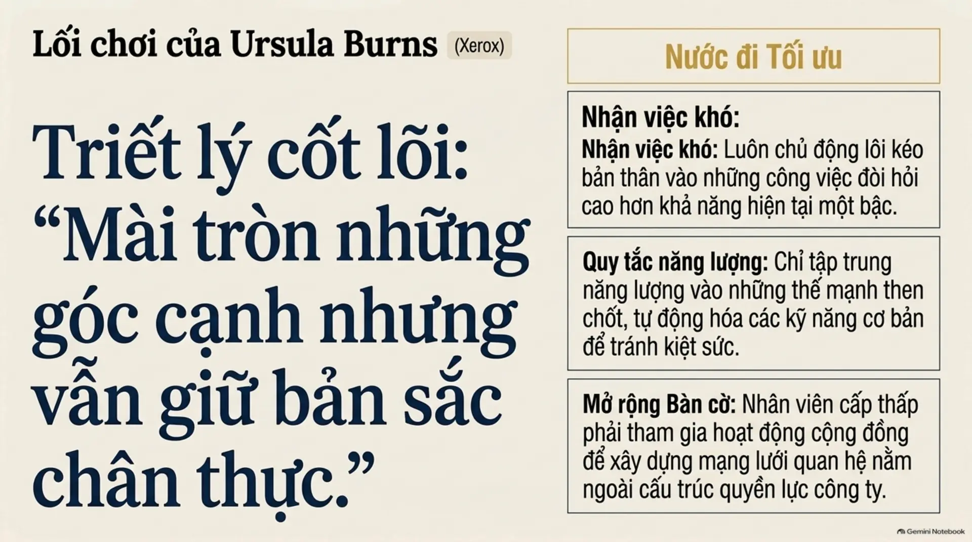 Slide Tóm tắt 14 - Sự Nghiệp Là Một Trò Chơi: Bạn Đang Chơi Để Thắng Hay Chỉ Đang Tồn Tại?