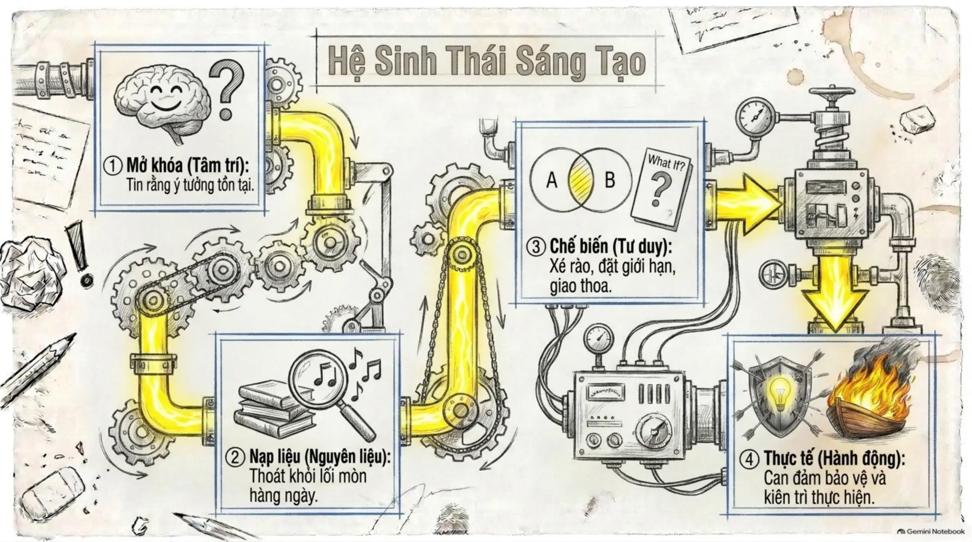 Slide Tóm tắt 14 - Bí Quyết Sáng Tạo: Đánh Thức