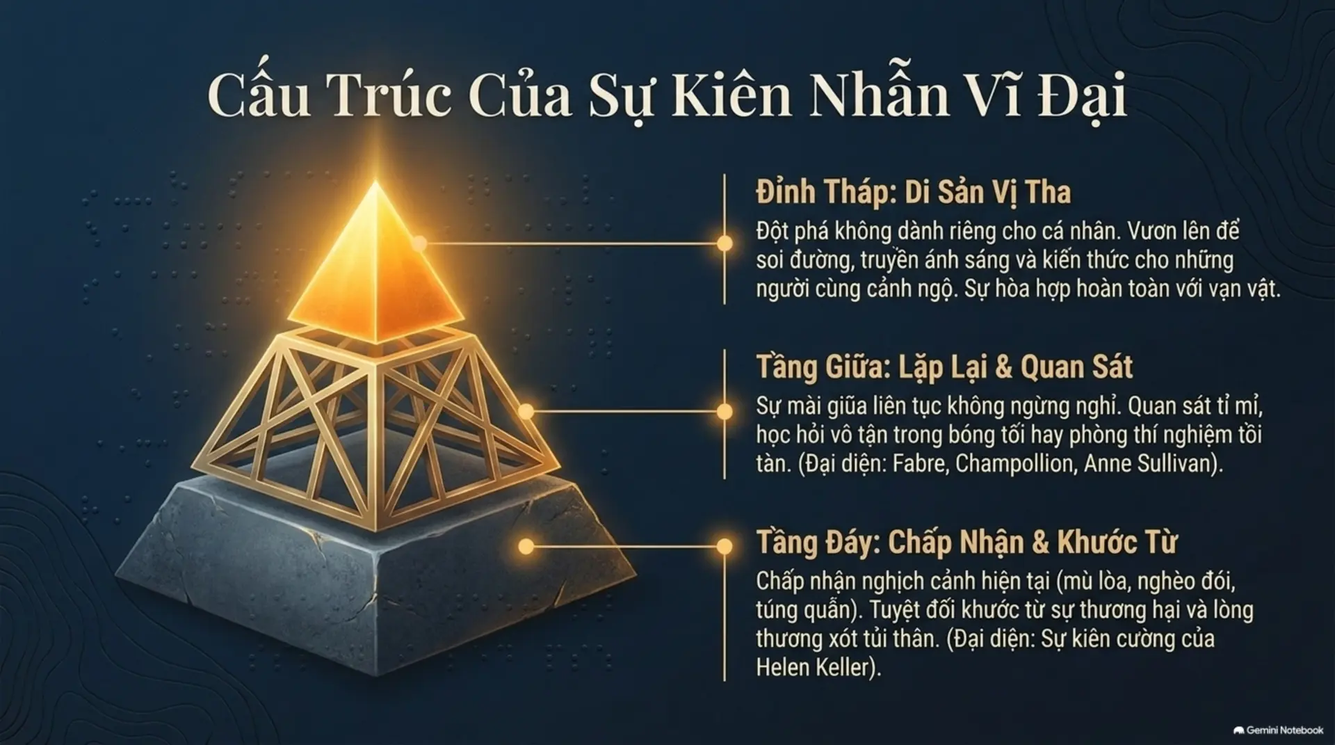 Slide Tóm tắt 16 - Helen Keller: Hành Trình Từ Bóng Tối Ra Ánh Sáng Và Bài Học Về Nghị Lực Phi Thường