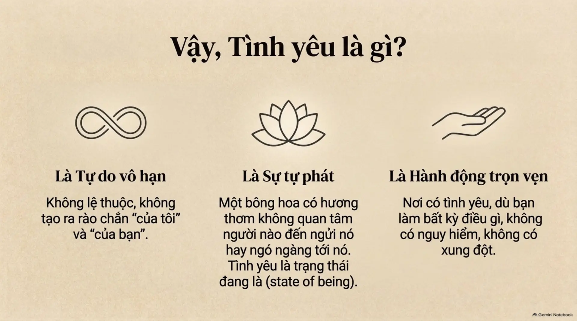 Slide Tóm tắt 18 - Bàn về Tình yêu và Sự cô độc: Hành trình giải phóng tâm trí cùng J. Krishnamurti