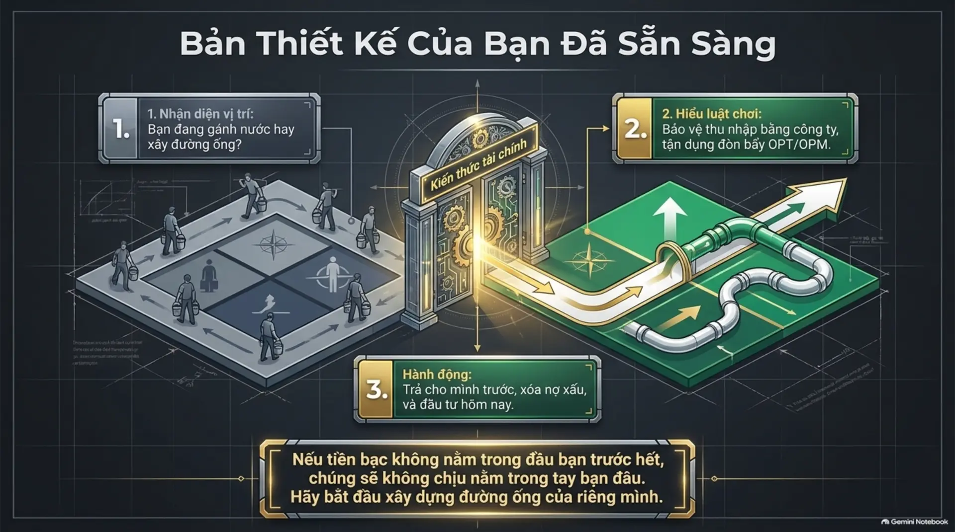 Slide Tóm tắt 19 - Làm Chủ Kim Tứ Đồ: Khai Phá Tư Duy Đột Phá Để Tự Do Tài Chính Cùng Mecobooks
