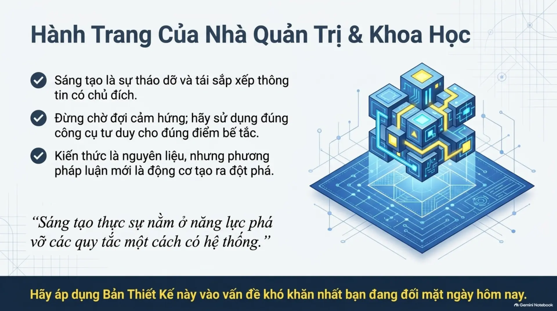 Slide Tóm tắt 21 - Bật Mở Tiềm Năng Sáng Tạo: 6 